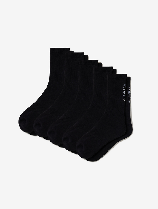 Allwear Organic Crew Socks 5 Pack Bundle - Allwear