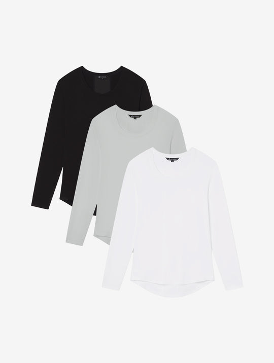 Allwear Tencel™ Lightweight Long Sleeve Tee 3 Pack Bundle