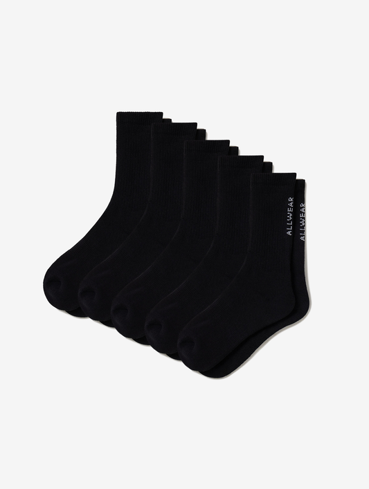 Allwear Organic Crew Socks 5 Pack Bundle - Allwear